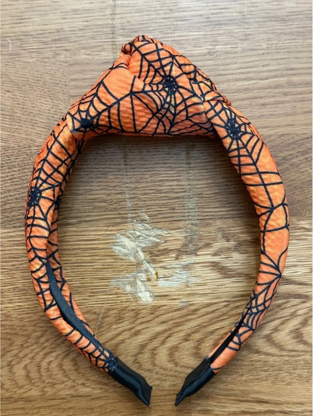Orange Spiderweb Halloween Headband Set